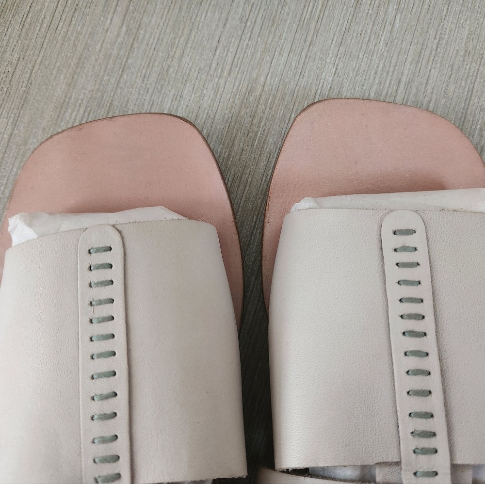 FREE PEOPLE Long Weekend Sandals ~Off White **NEW - Picture 5 of 10